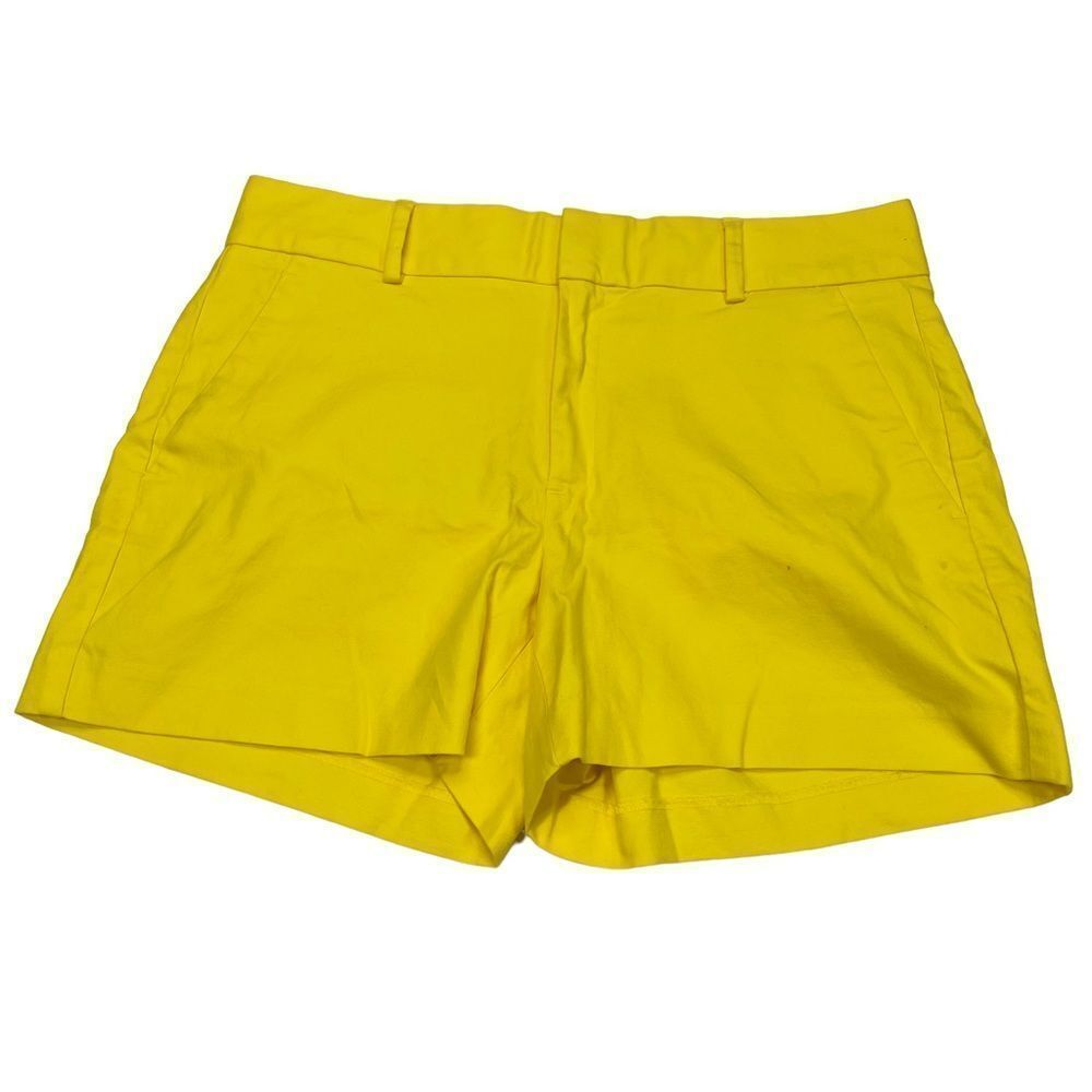 NWT Banana Republic Yellow Pique Tailored Mid Rise Shorts - Size 8 - Picture 5 of 14